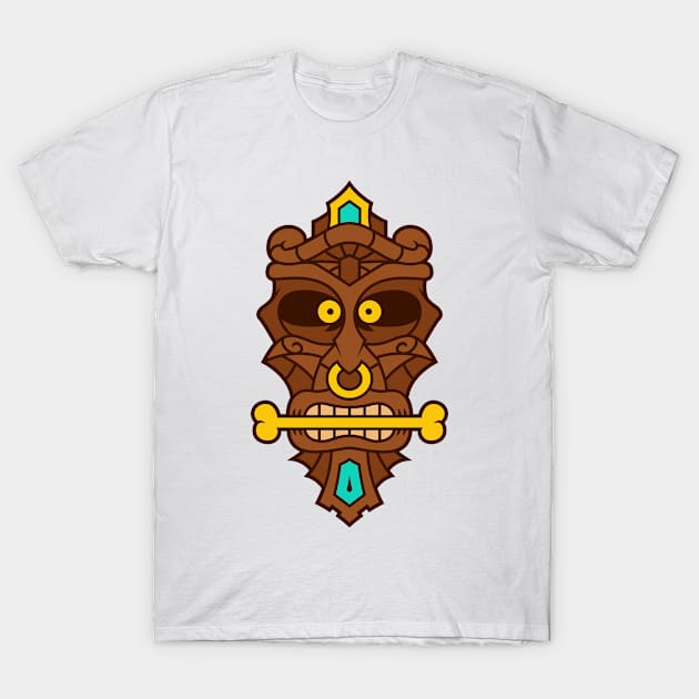 Funny Tribal Tiki Head T-Shirt by allovervintage